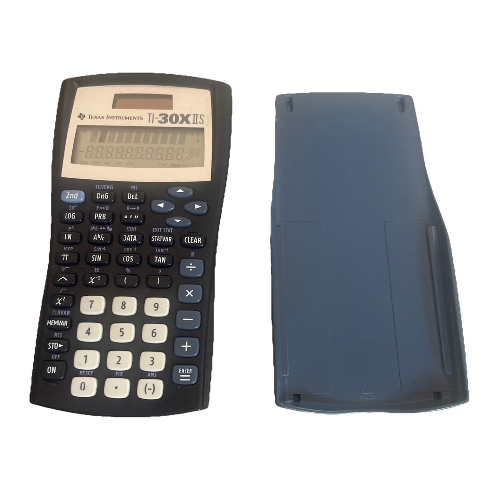 Texas Instruments Ti-30x IIS Scientific Calculator Ti30x2S Solar Black/Blue work